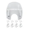 Harley Davidson Wind Splitter Quick-Release Compact Windshield 14" Light Smoke & Polished