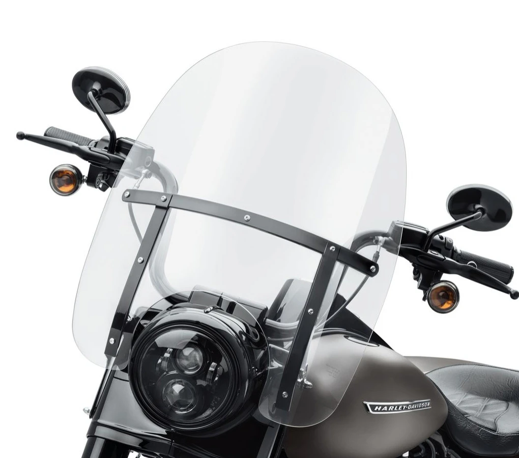 Harley Davidson Detachables Windshield 20" Clear & Black – Bild 2