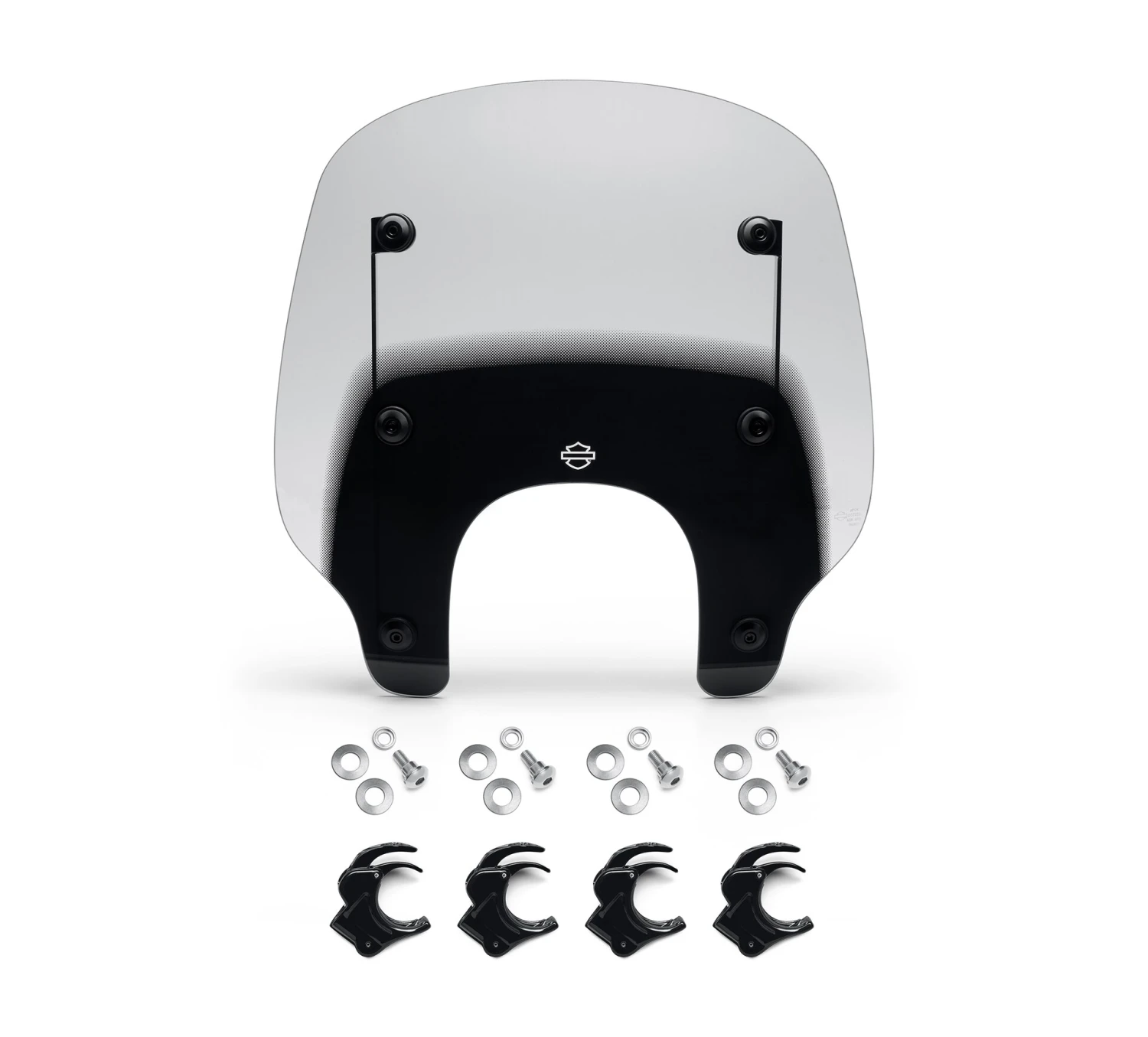 Harley Davidson Quick-Release Compact Windshield Smoke/Black