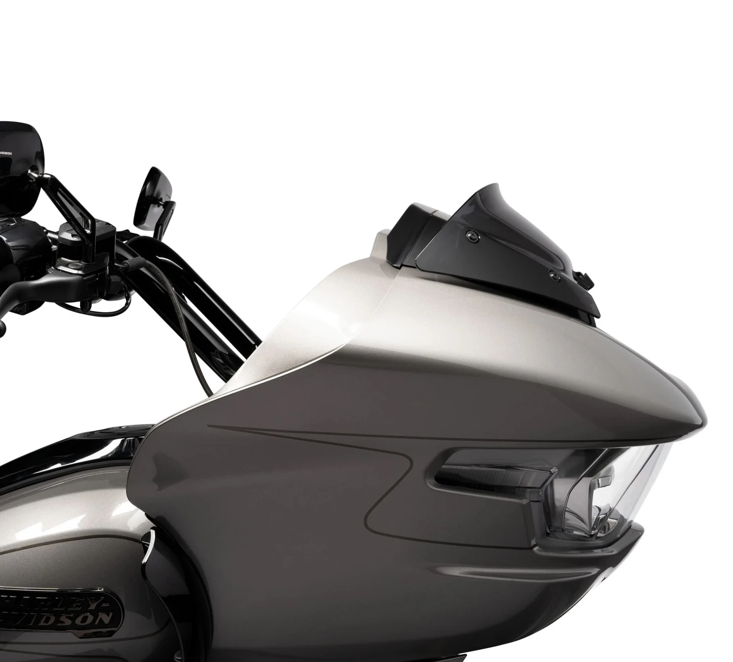 Harley Davidson Wind Splitter 4.5" Windshield Dark Smoke – Bild 3
