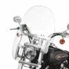 Harley Davidson Quick-Release Compact Windshield 18" Clear & Polished Braces