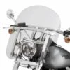 Harley Davidson Quick-Release Compact Windshield 14" Light Smoke & Polished Braces