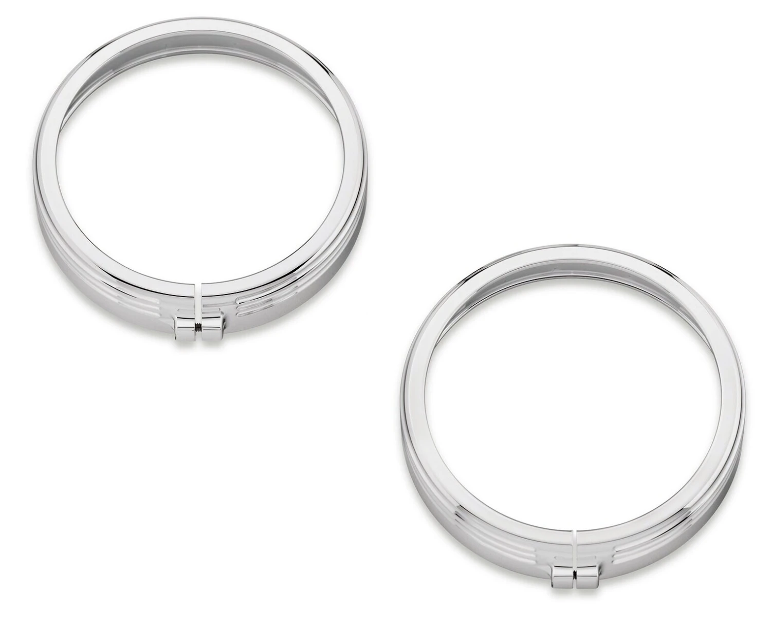 Harley Davidson Defiance Auxiliary Lamp Trim Rings 4" Chrome