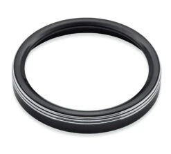 Harley Davidson Defiance Tank Gauge Bezel 5", Black Cut