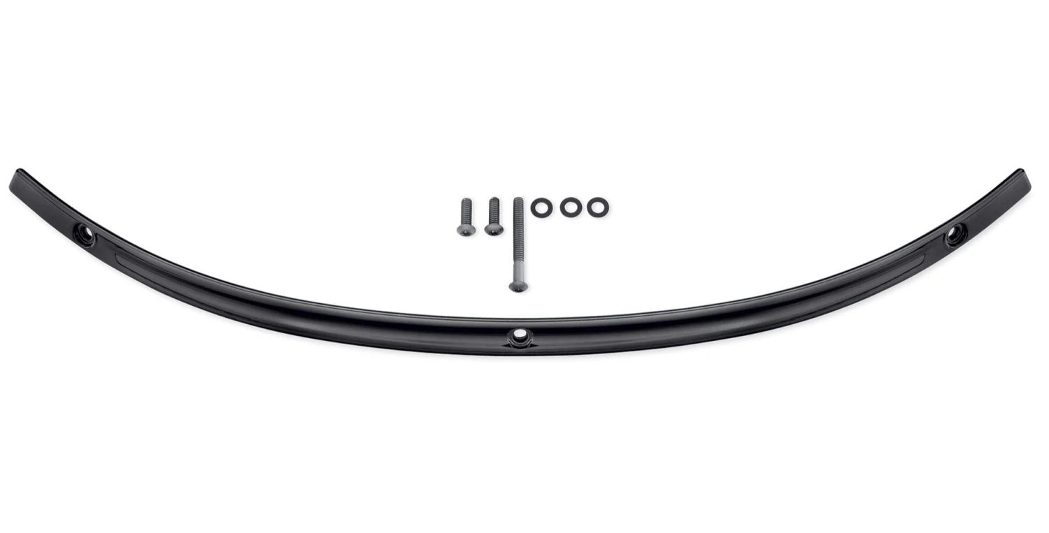 Harley Davidson Grooved Black Windshield Trim Black