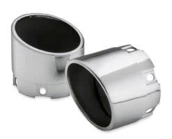 Harley Davidson Blunt Slash Up/Down/Out 4.5" End Caps Chrome