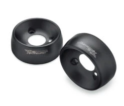 Harley Davidson End Caps 4.5", Satin Black