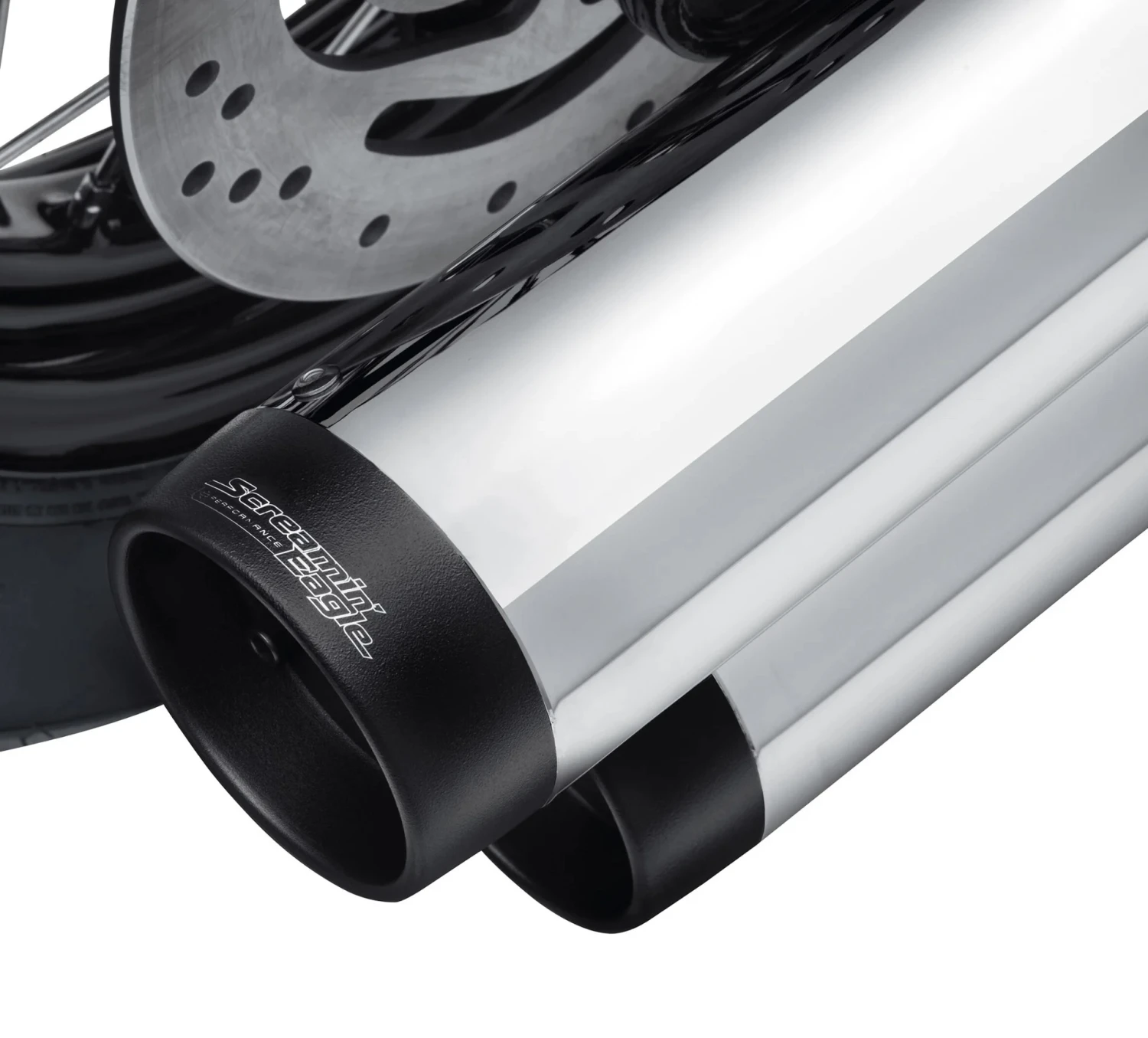 Harley Davidson Screamin Eagle End Caps 3.5" Satin Black – Bild 2