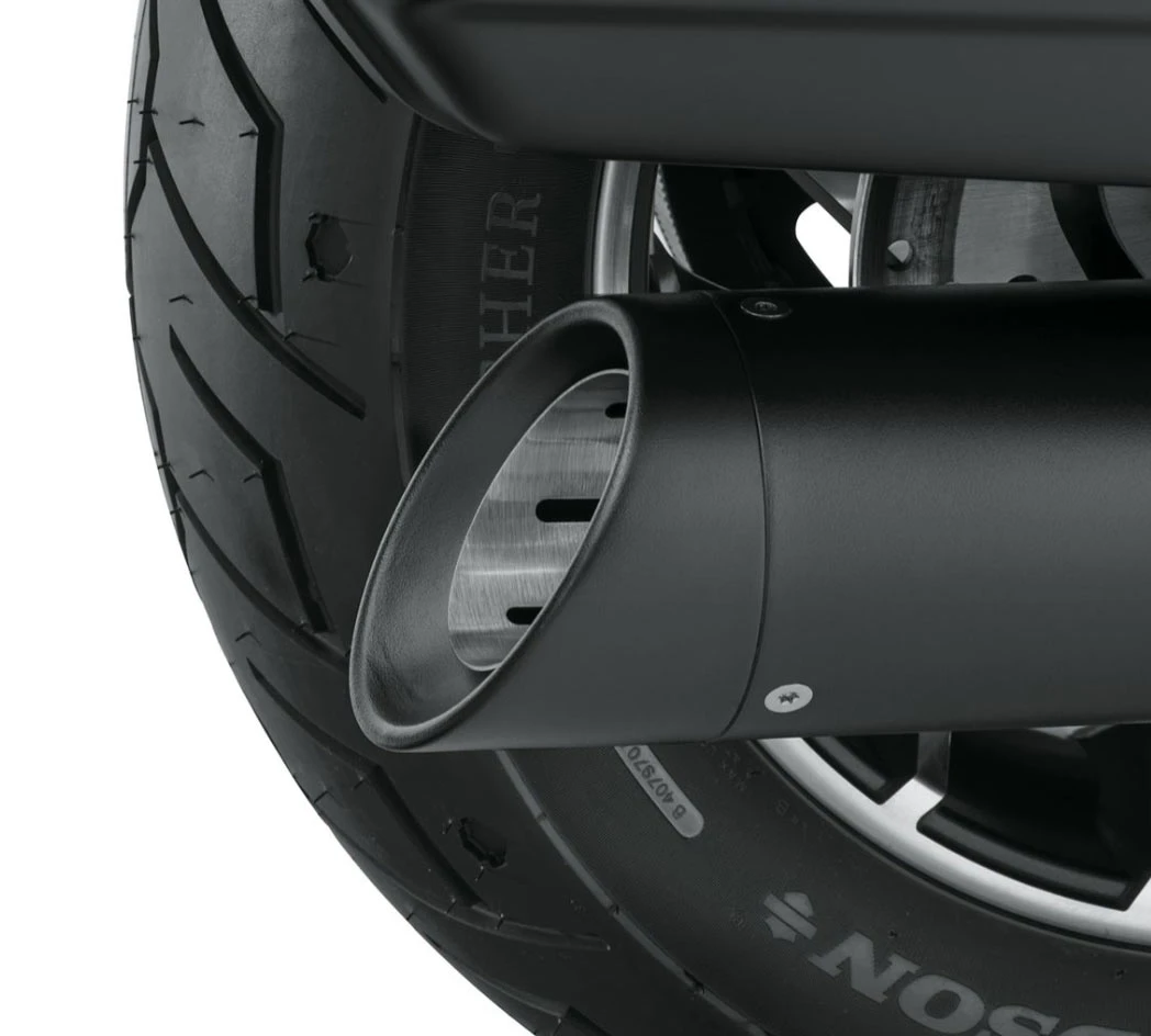 Harley Davidson Two-Piece Muffler End Cap 4.5", Black – Bild 2