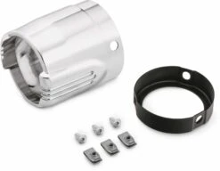 Harley Davidson Defiance Muffler End Caps 4.5" Chrome