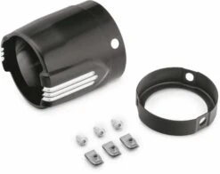 Harley Davidson Defiance Muffler End Caps 4.5" Black Machine Cut