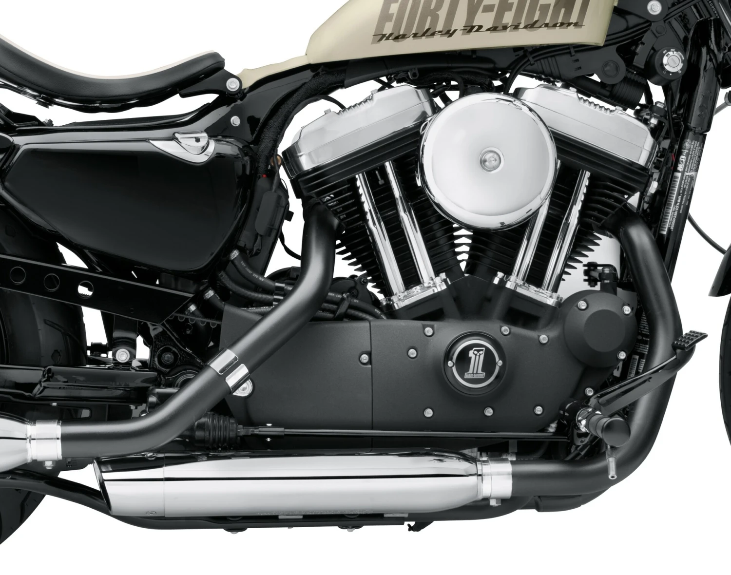 Harley Davidson Screamin Eagle Jet Black Header Pipes – Bild 2