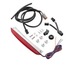 Harley Davidson Air Wing Rack LED Light Kit, Red Lens