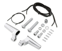 Harley Davidson Front Directional Relocation Kit Chrome