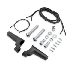 Harley Davidson Front Directional Relocation Kit Gloss Black