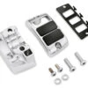 Harley Davidson Auxiliary Accessory Switch Housing Kit Left Side Chrome