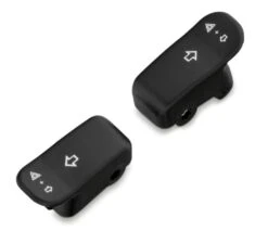 Harley Davidson Turn Signal Extension Caps With Signs, Black