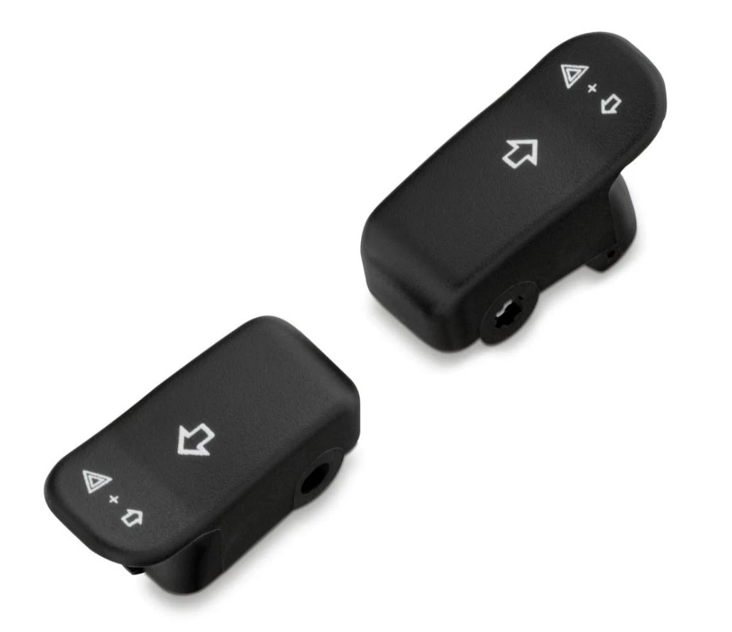 Harley Davidson Turn Signal Extension Caps With Signs, Black