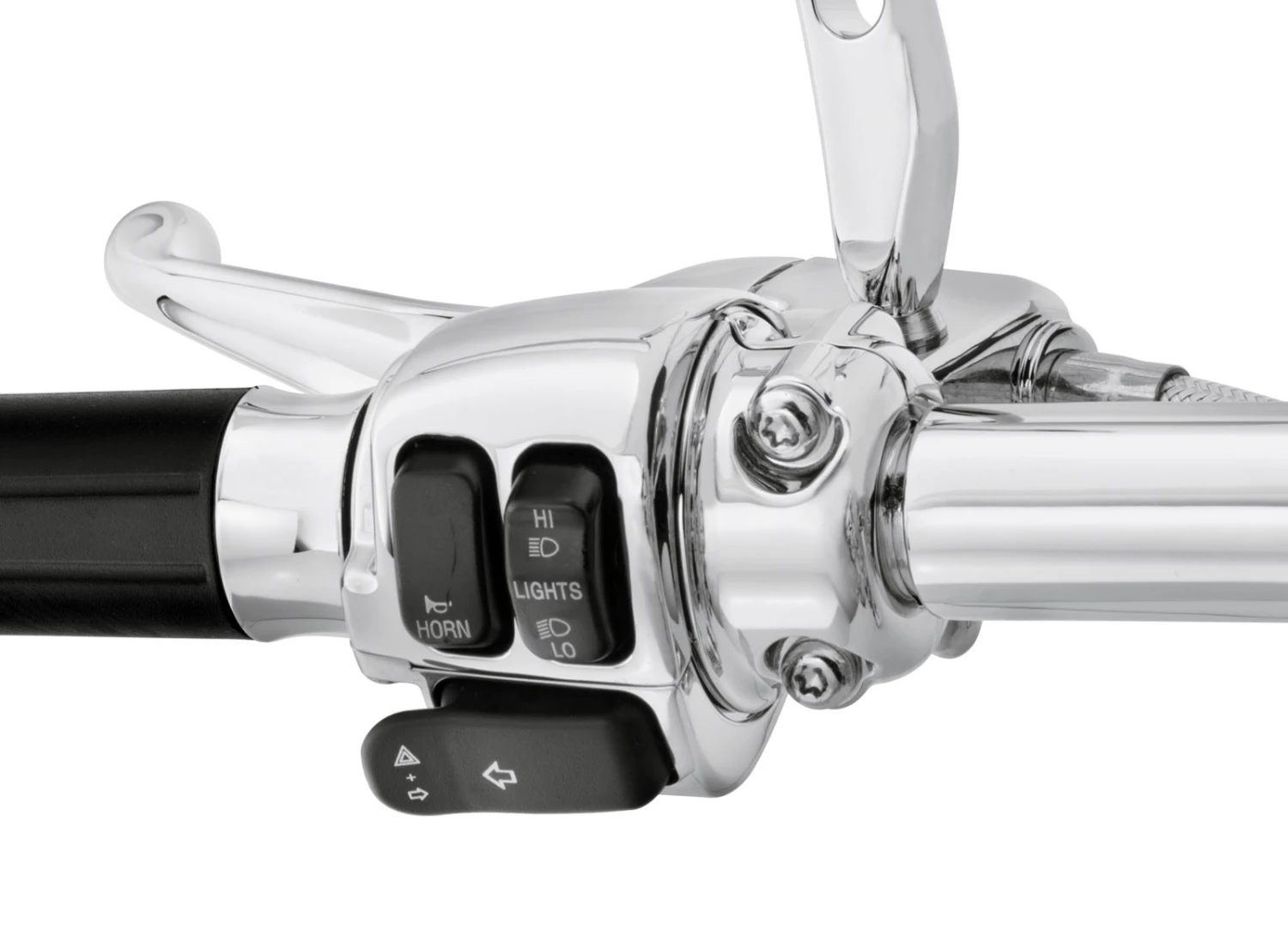 Harley Davidson Turn Signal Extension Caps With Signs, Black – Bild 2