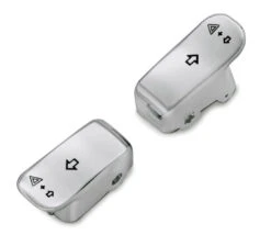 Harley Davidson Turn Signal Extension Caps With Signs Chrome