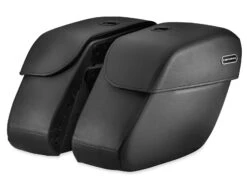 Harley Davidson Rigid Leather Locking Saddlebags