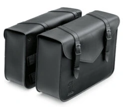 Harley Davidson Black Standard Line Throw-Over Saddlebags - Large