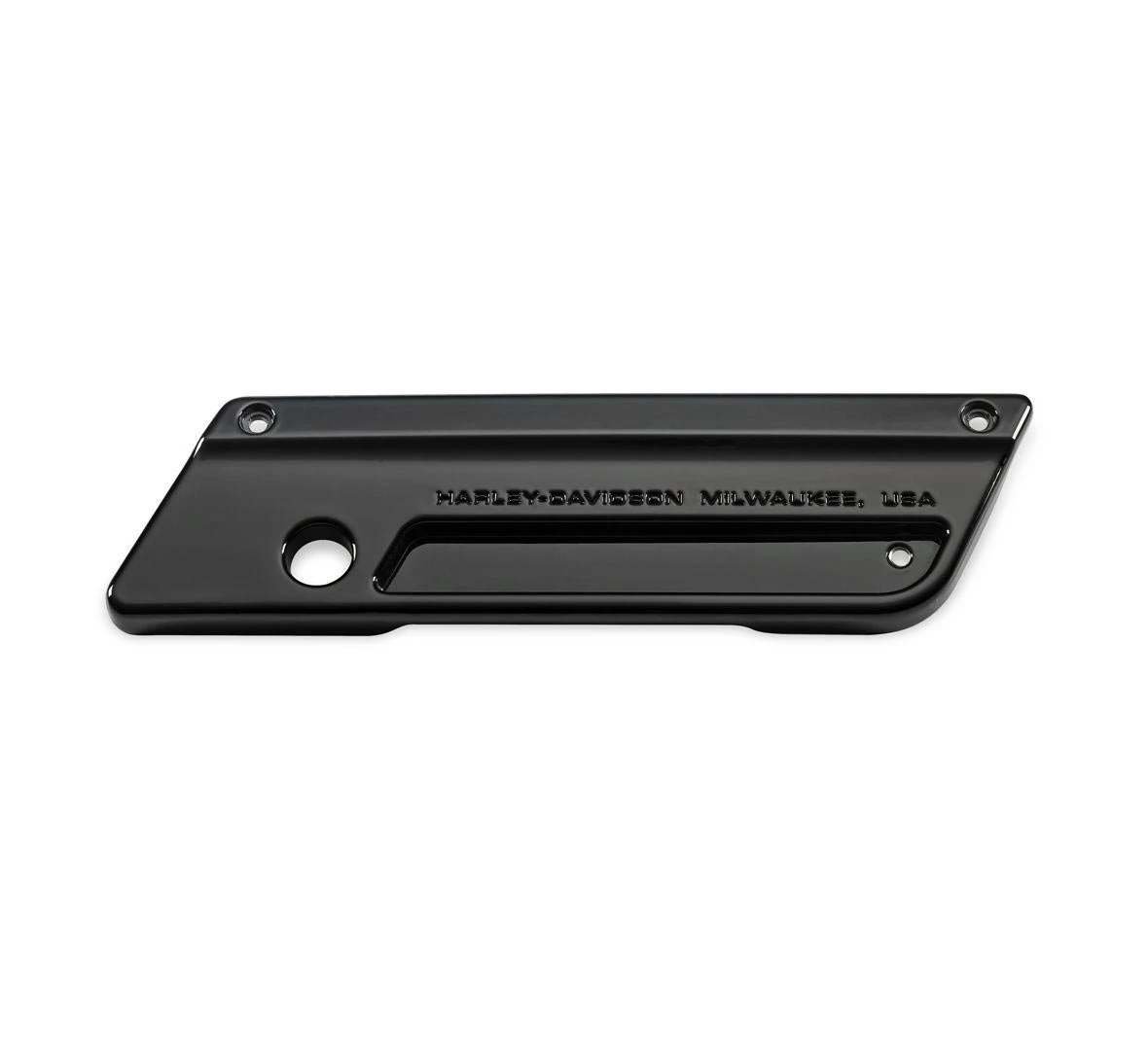 Harley Davidson Saddlebag Latch Plate Right, Vivid Black