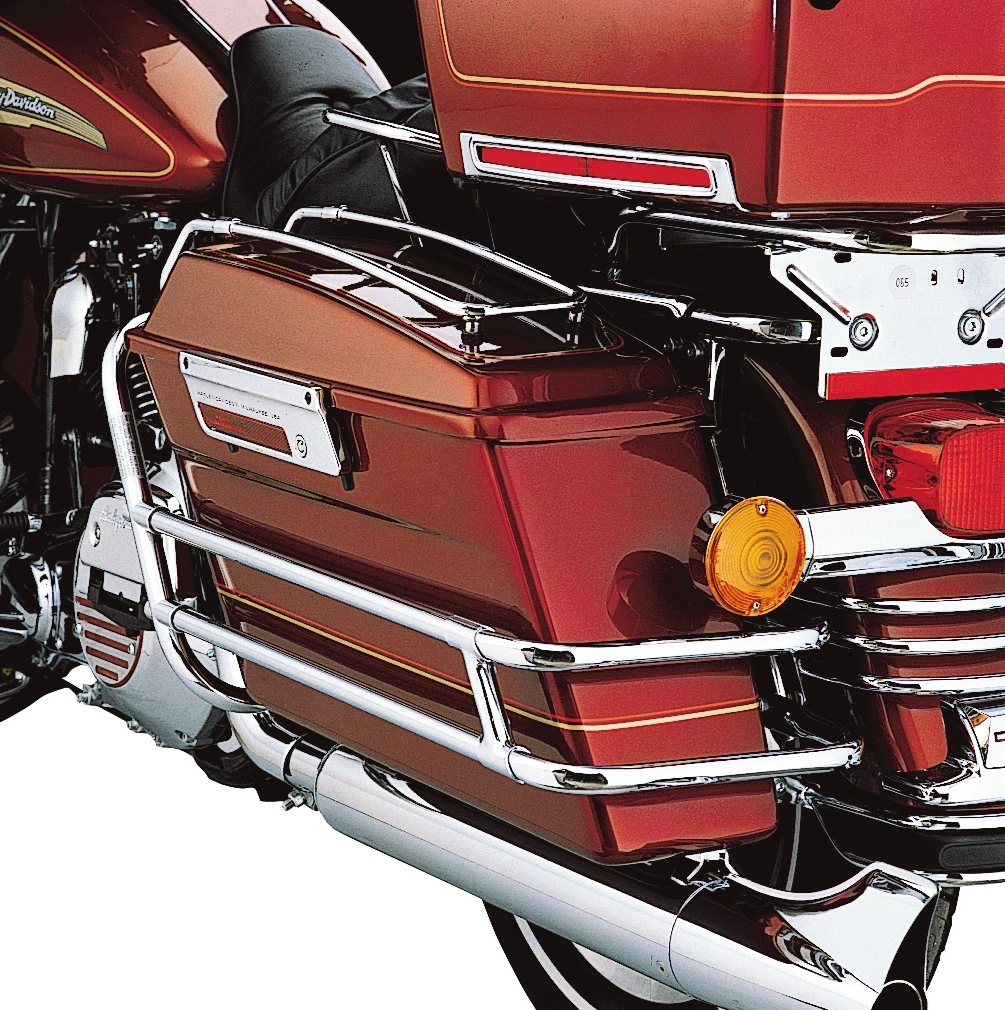 Harley Davidson Twin Rail Saddlebag Guard Kit Chrome – Bild 2
