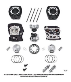 Harley Davidson Screamin Eagle Pro Stage IV 103 Kit, Black