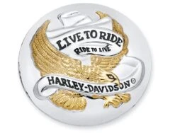 Harley Davidson Brake Caliper Trim Disc Gold Live To Ride